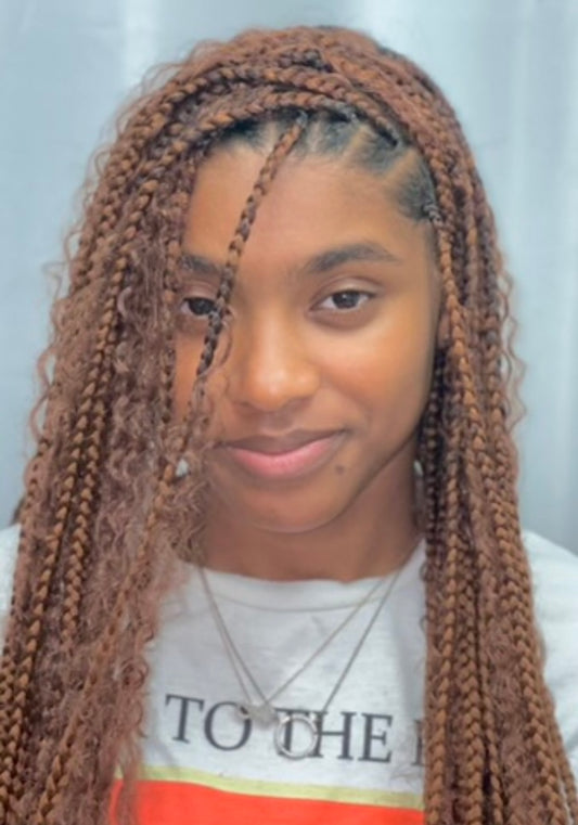 Smedium Boho Knotless Box Braids